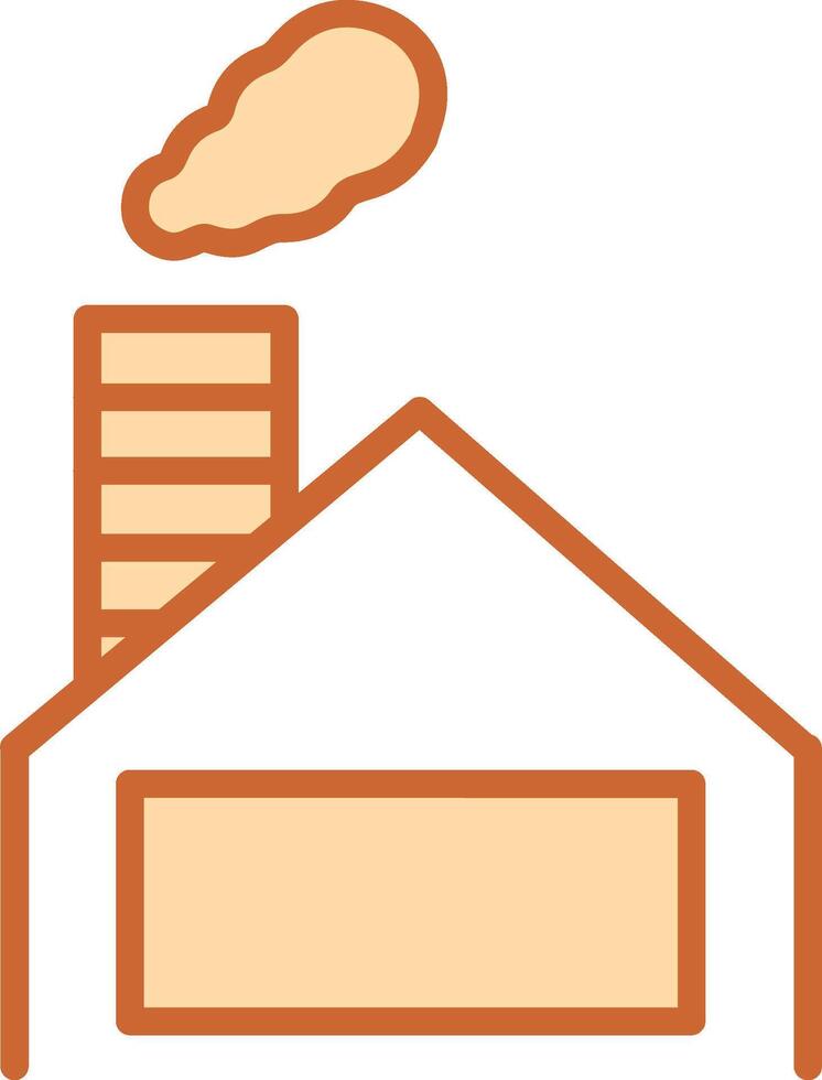 icono de vector de chimenea