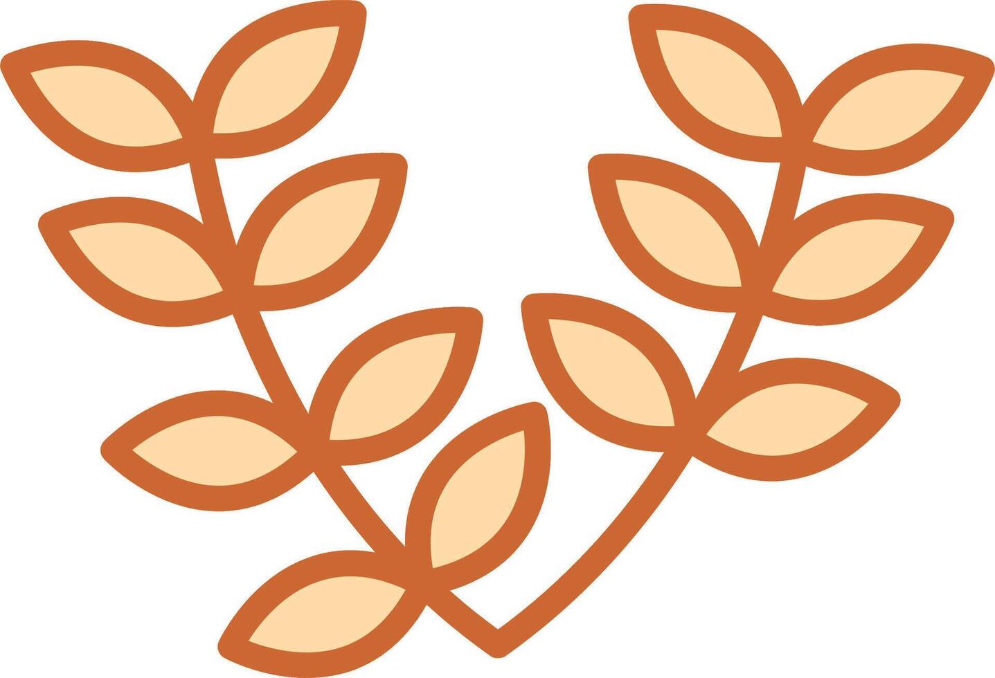 Leaves Wreath Vector Icon