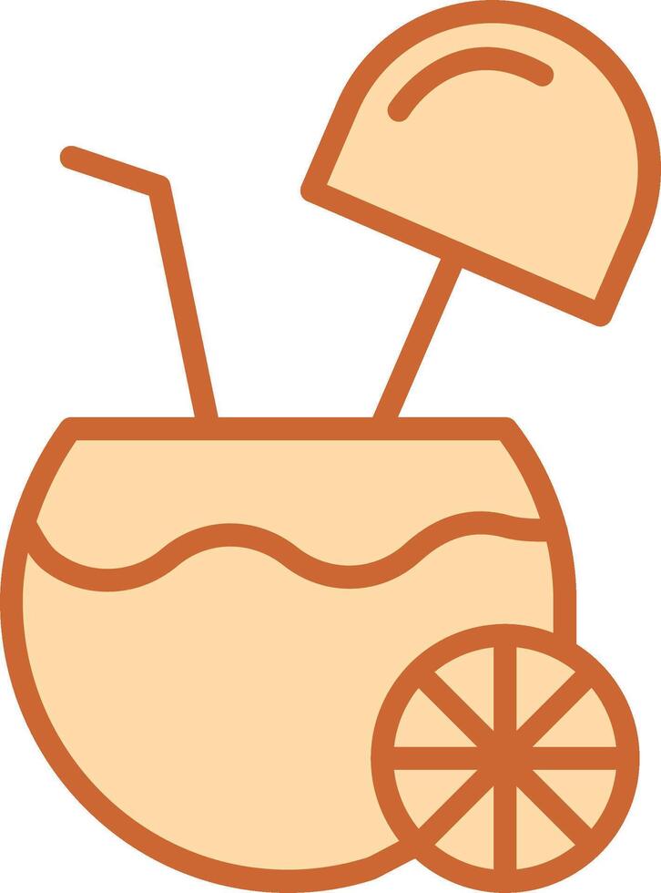 Coconut Drink Vector Icon