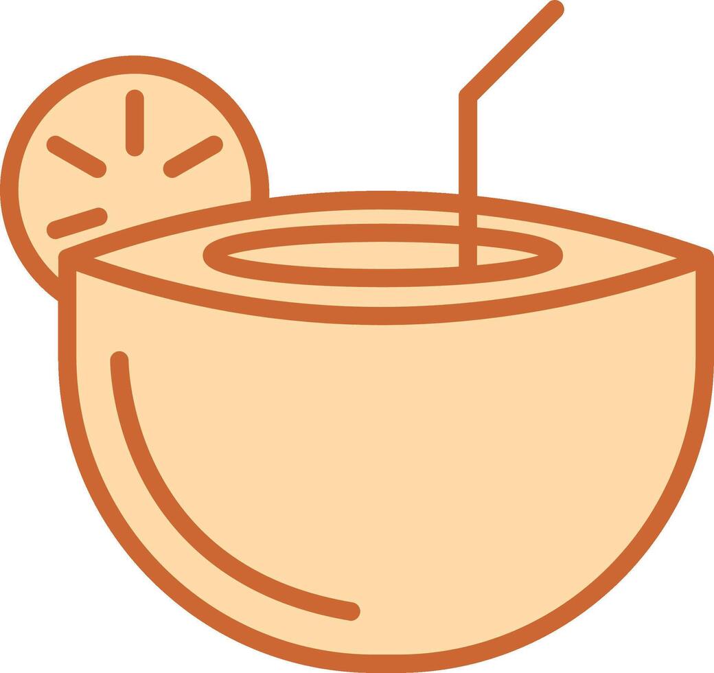 Coconut Drink Vector Icon