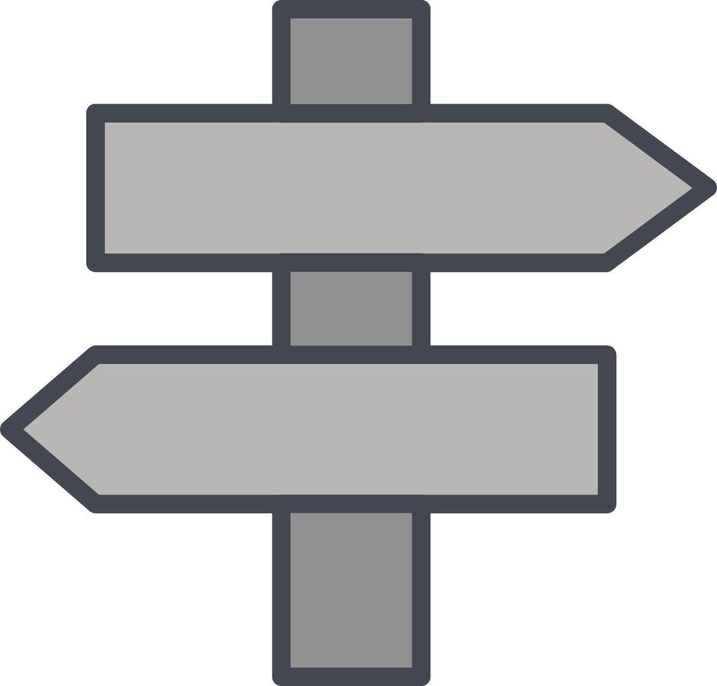 Signpost Vector Icon