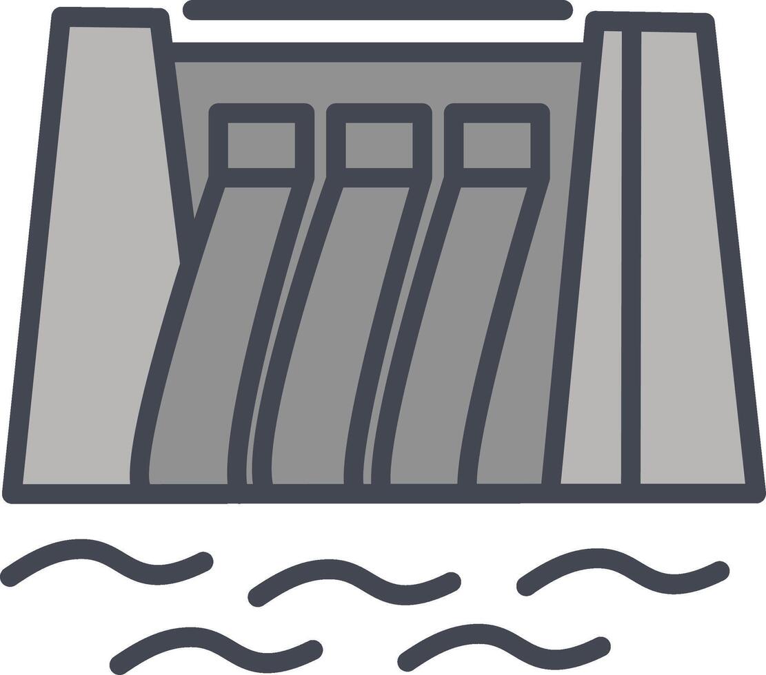 Water Dam Vector Icon