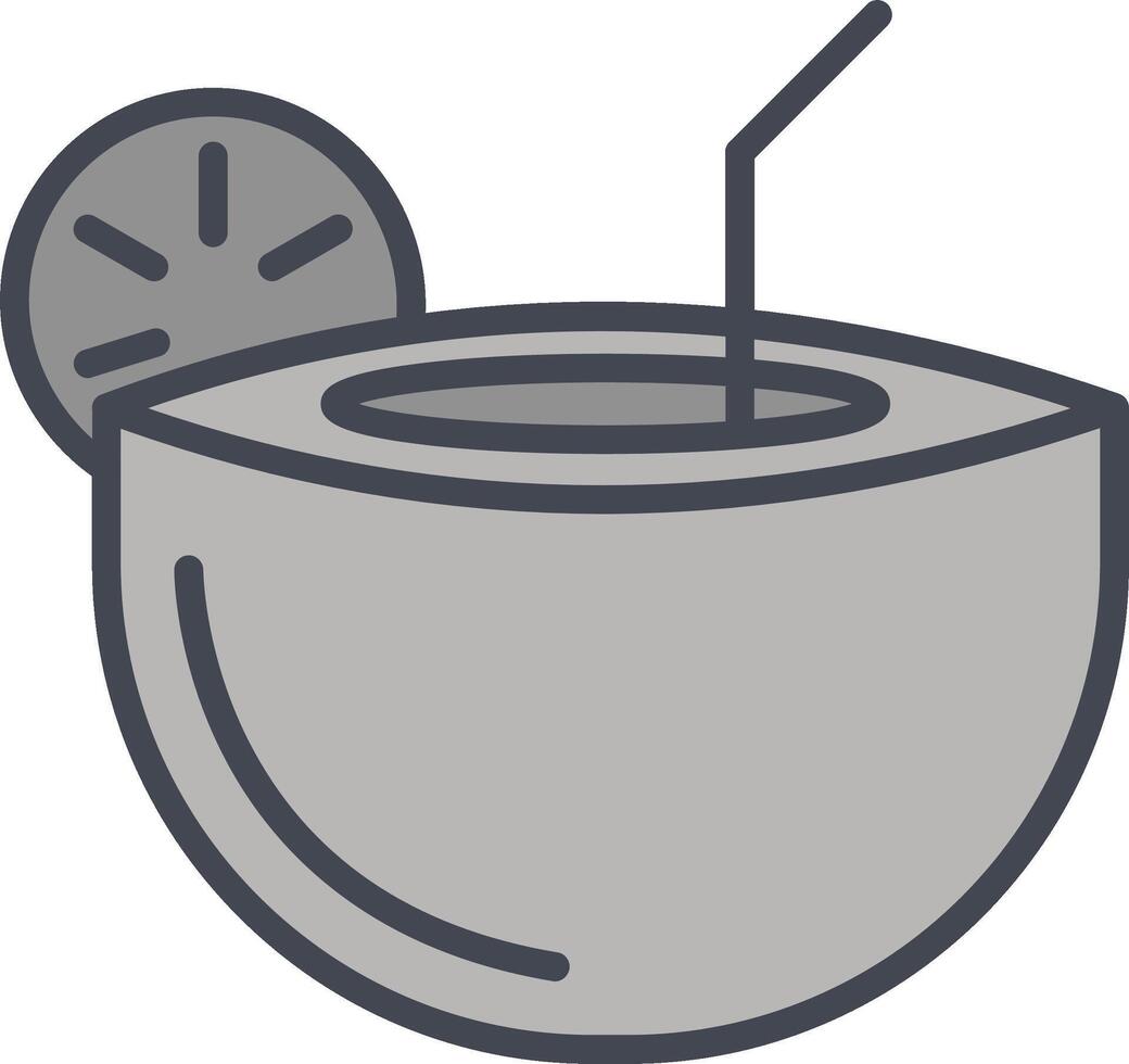 Coconut Drink Vector Icon