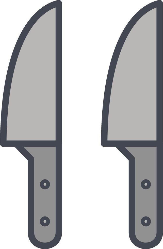 icono de vector de cuchillo