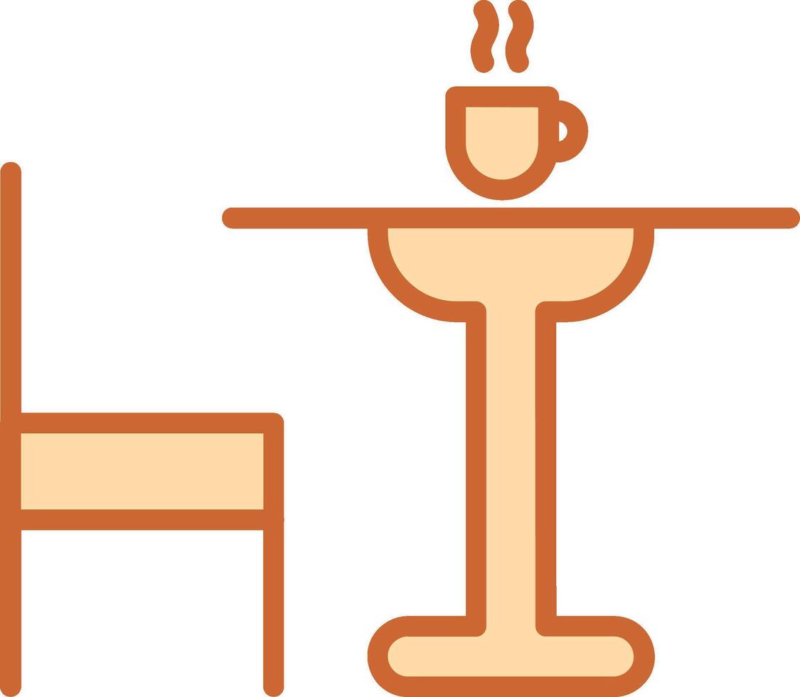 Tea Table Vector Icon