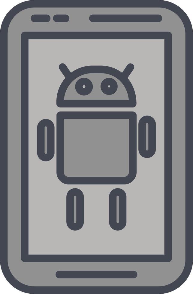 icono de vector de Android