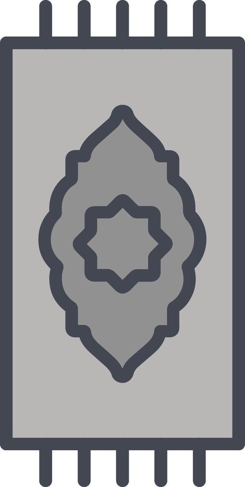 icono de vector de alfombra de oración