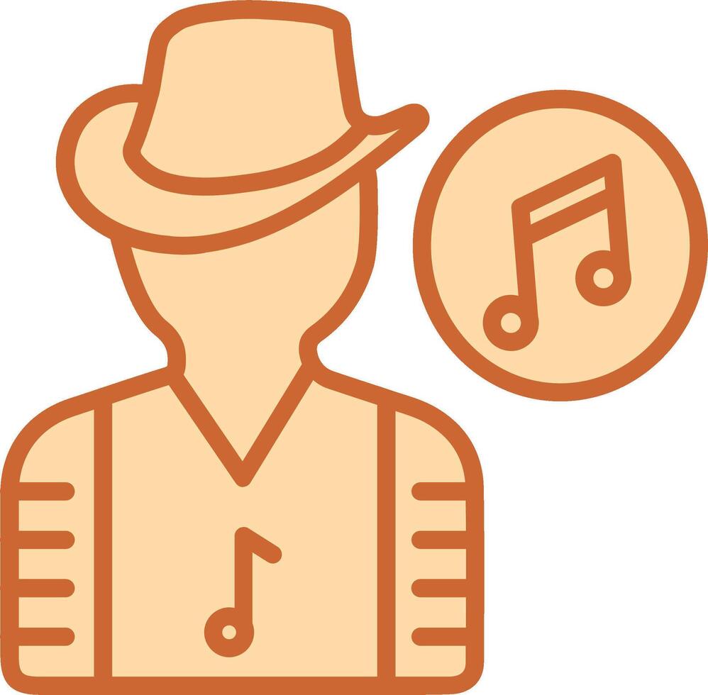 músico vector icono