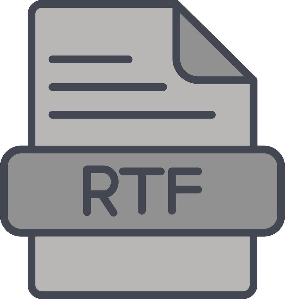 RTF Vector Icon
