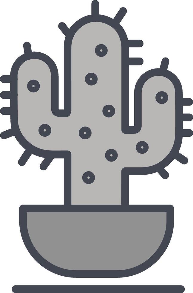 icono de vector de cactus