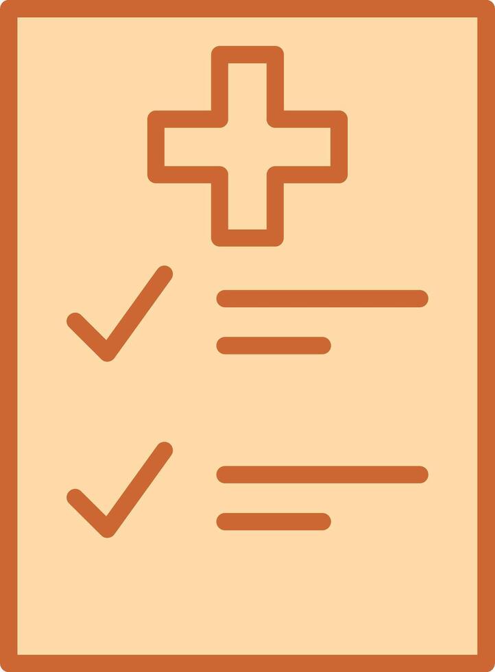 Medical Examination List Vector Icon