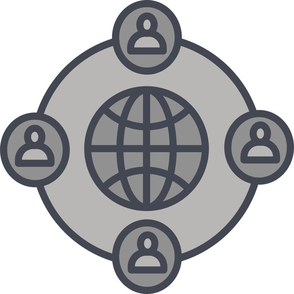 Company Network Vector Icon