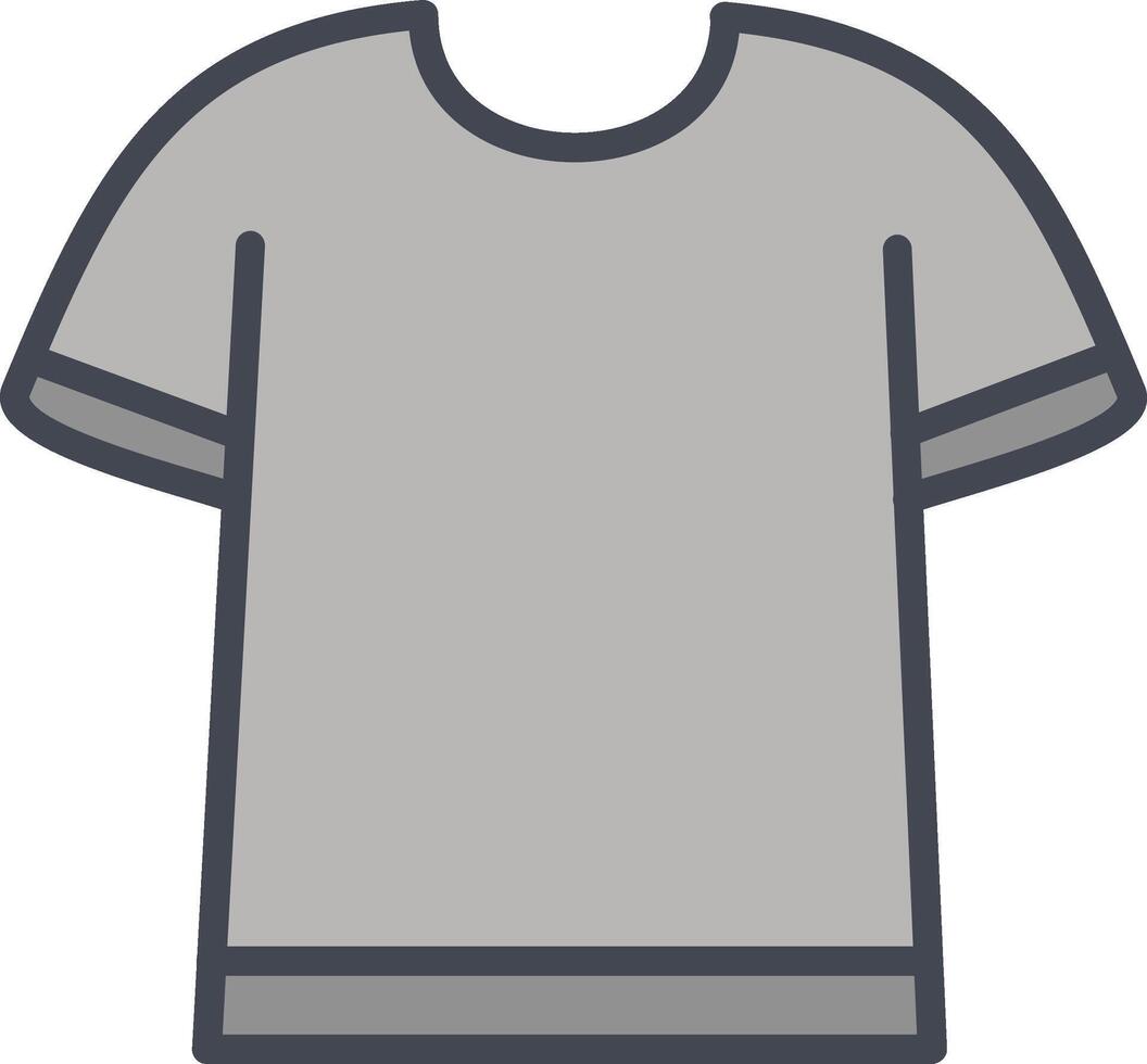 T Shirt with Lines Vector Icon