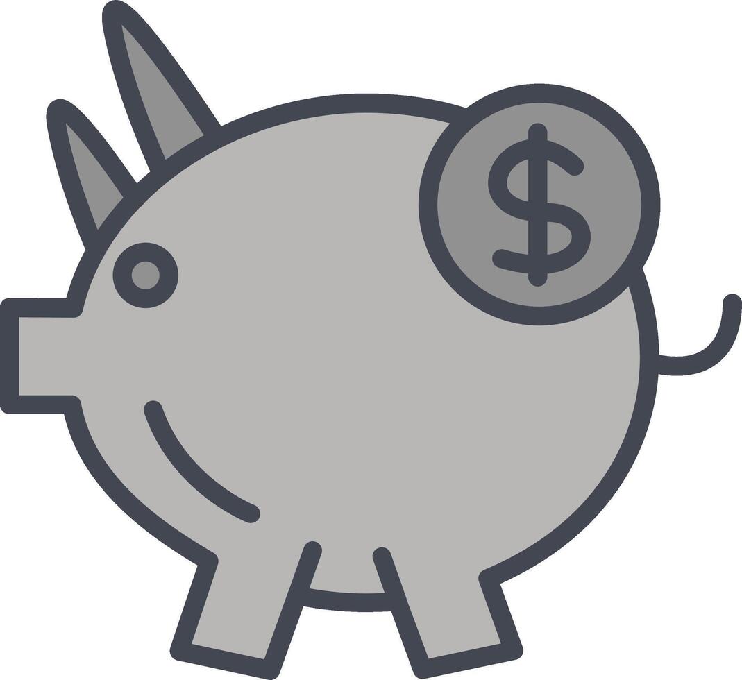 Piggy Saving Vector Icon