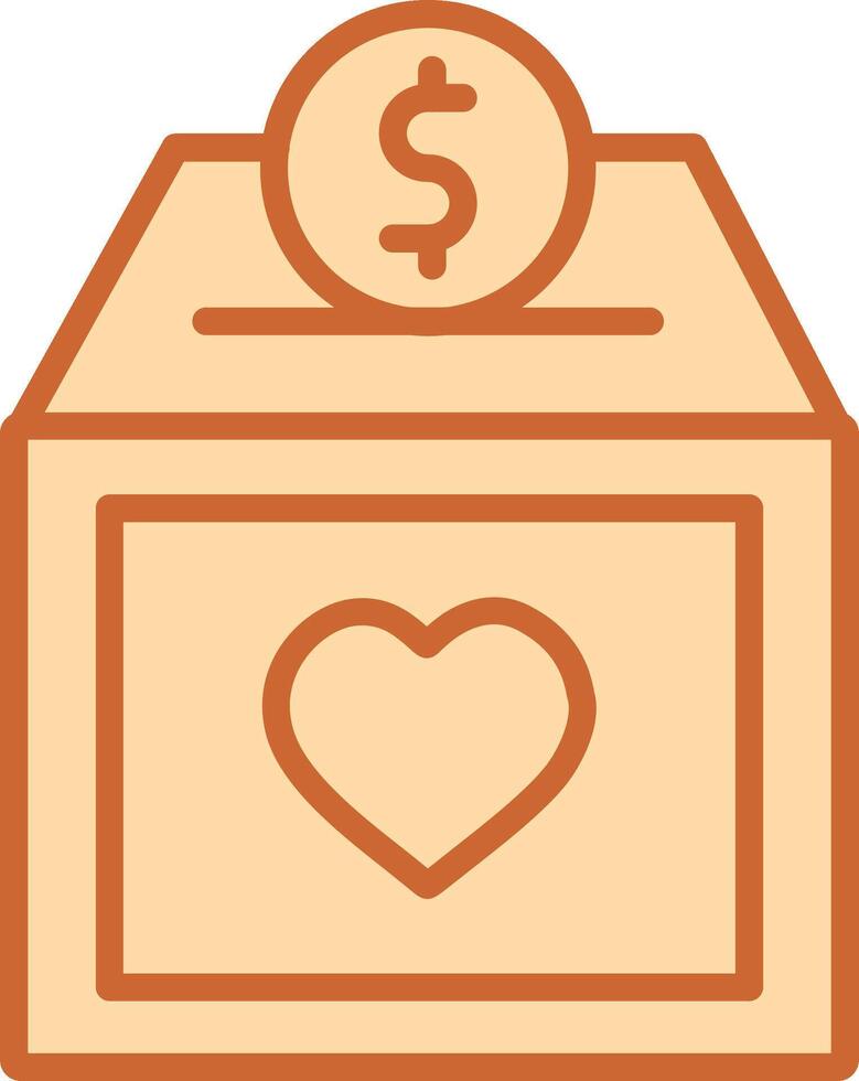 Charity Box Vector Icon