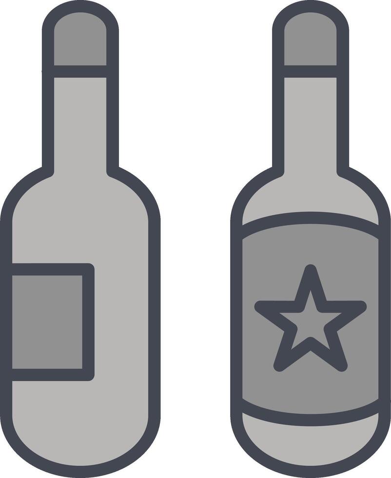 icono de vector de botellas de cerveza