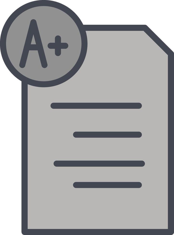 icono de vector de papel clasificado