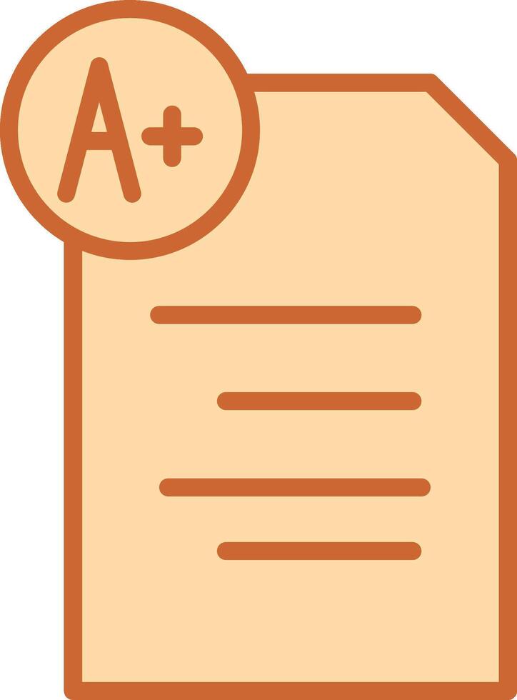 Graded Paper Vector Icon