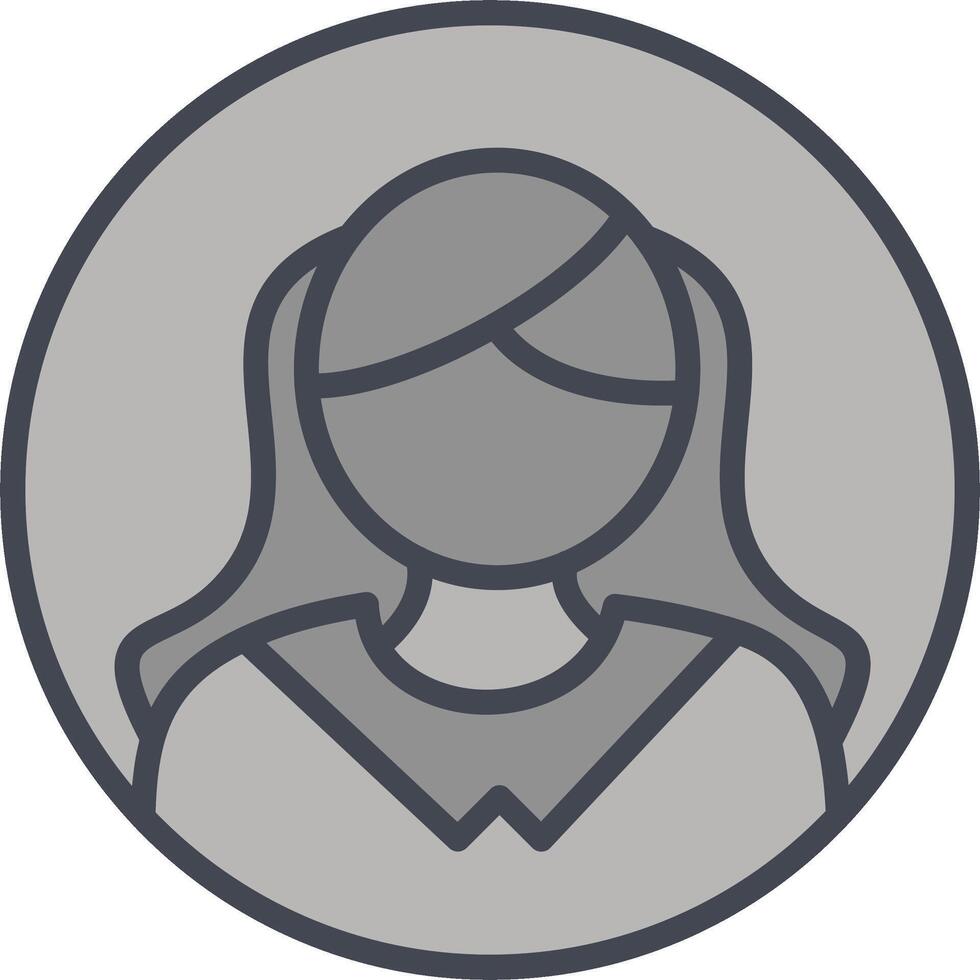 Female Profile Vector Icon