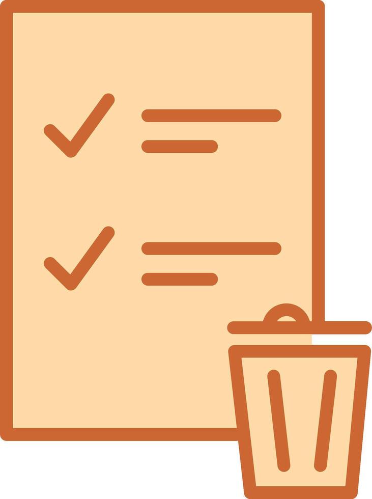 Trash List Vector Icon