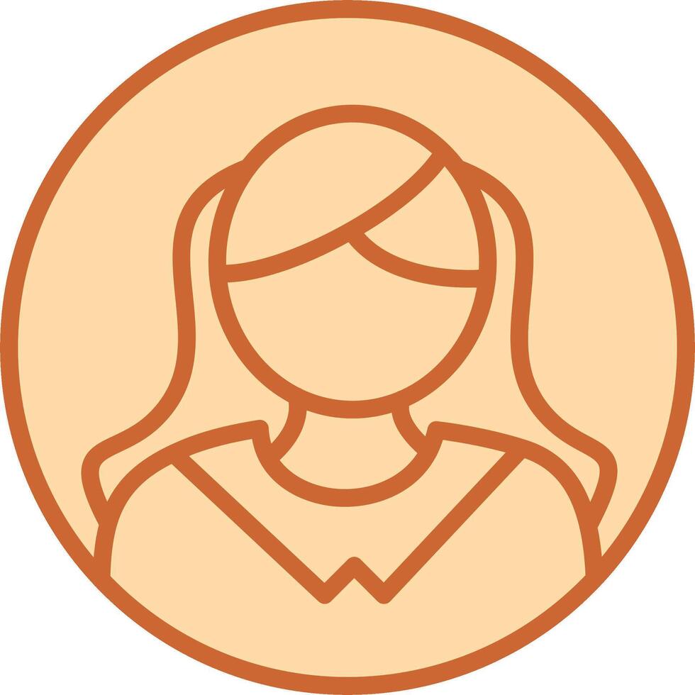 Female Profile Vector Icon