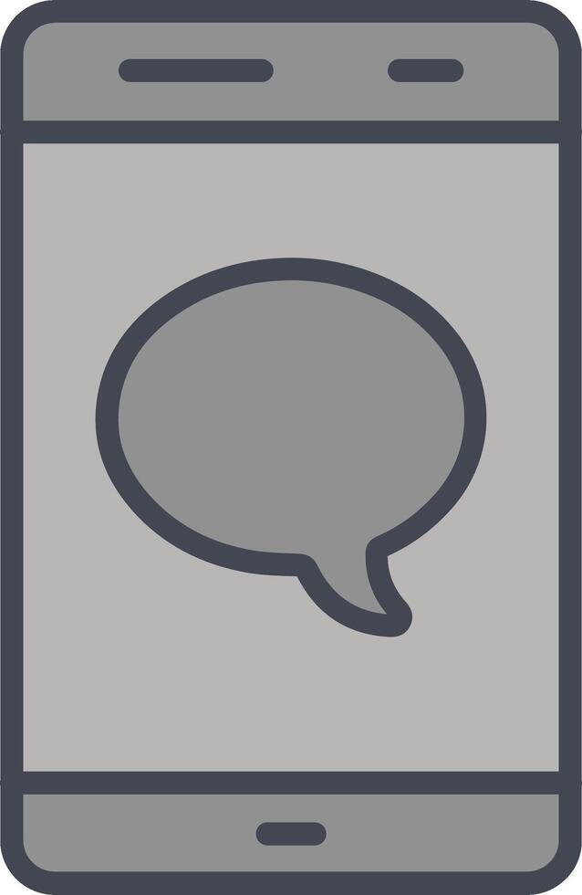 Single Message Bubble Vector Icon