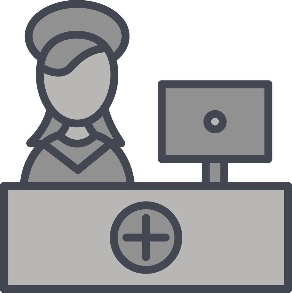 Hospital Reception Vector Icon