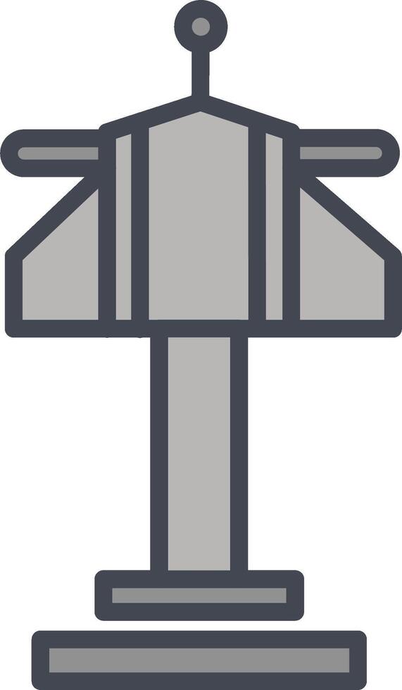 icono de vector de torre de control de aire