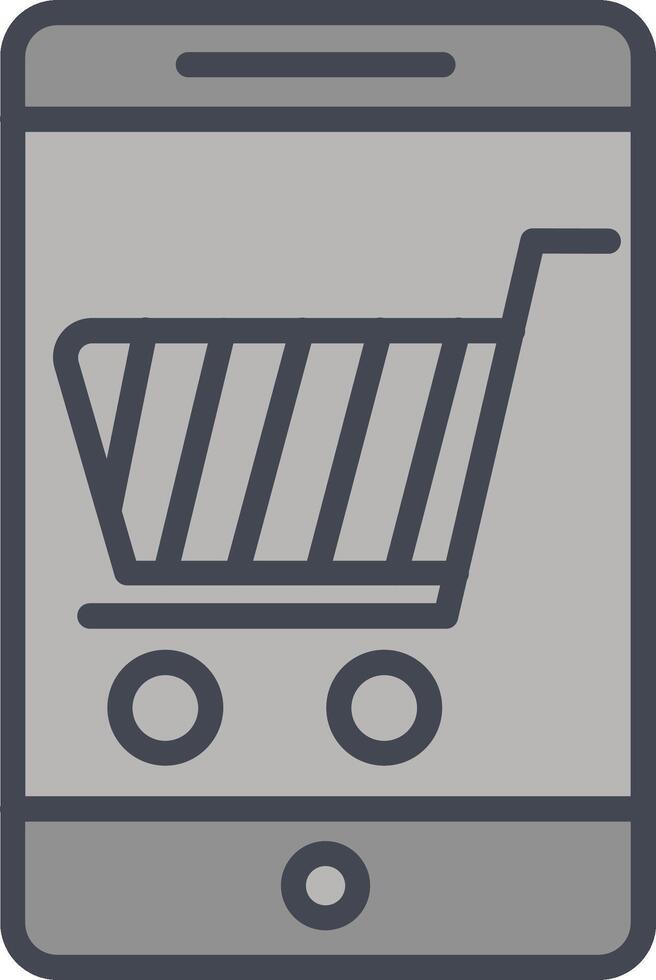 Mobile Shopping Vector Icon