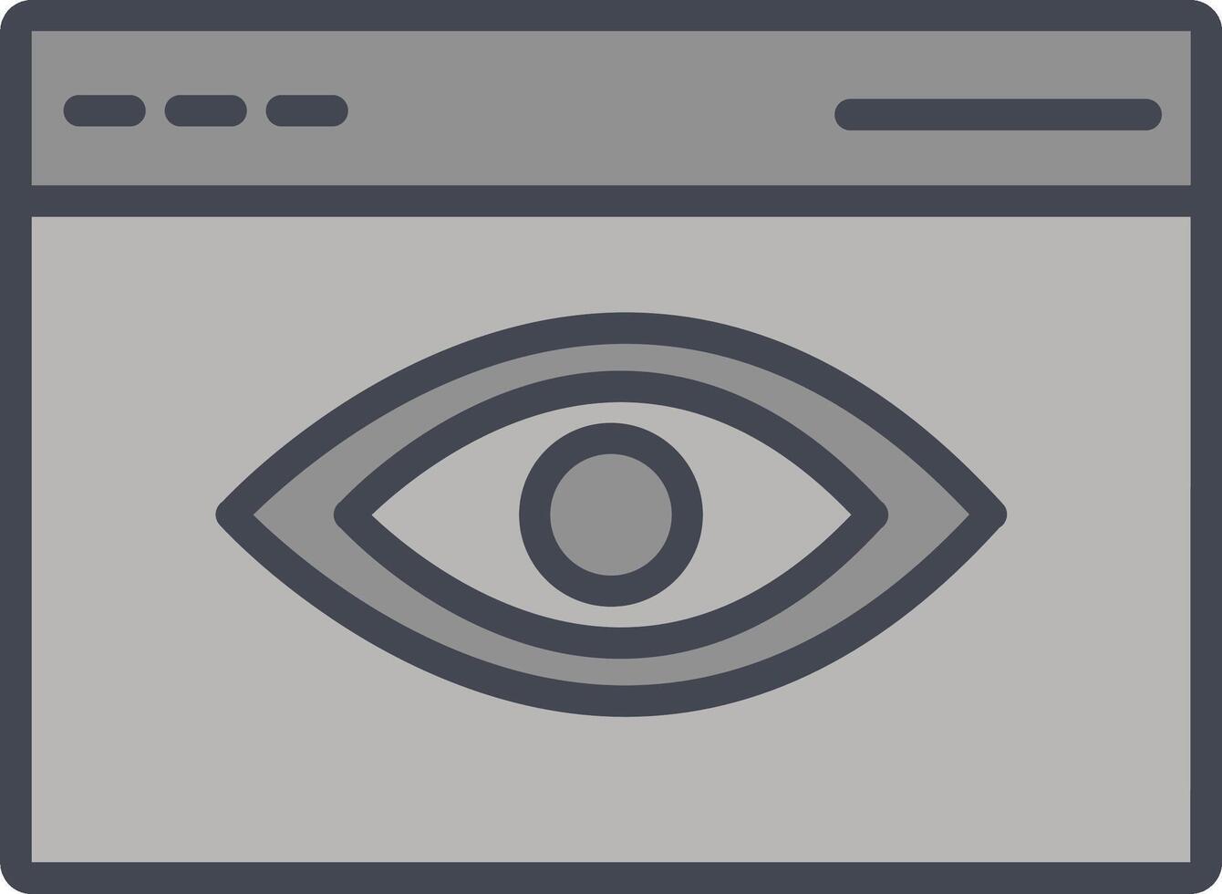 Web Visibility Vector Icon