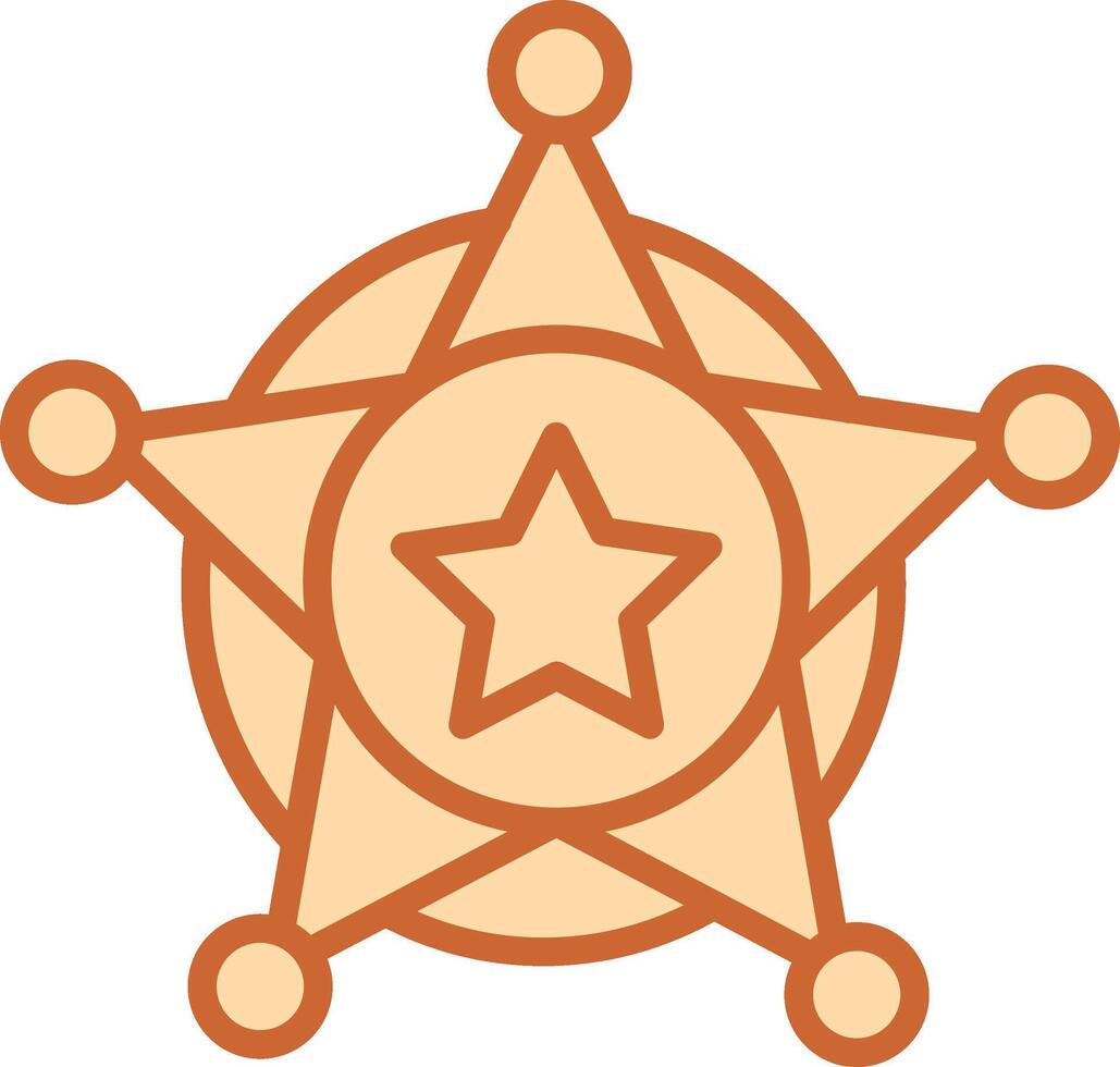 Sheriff Badge Vector Icon