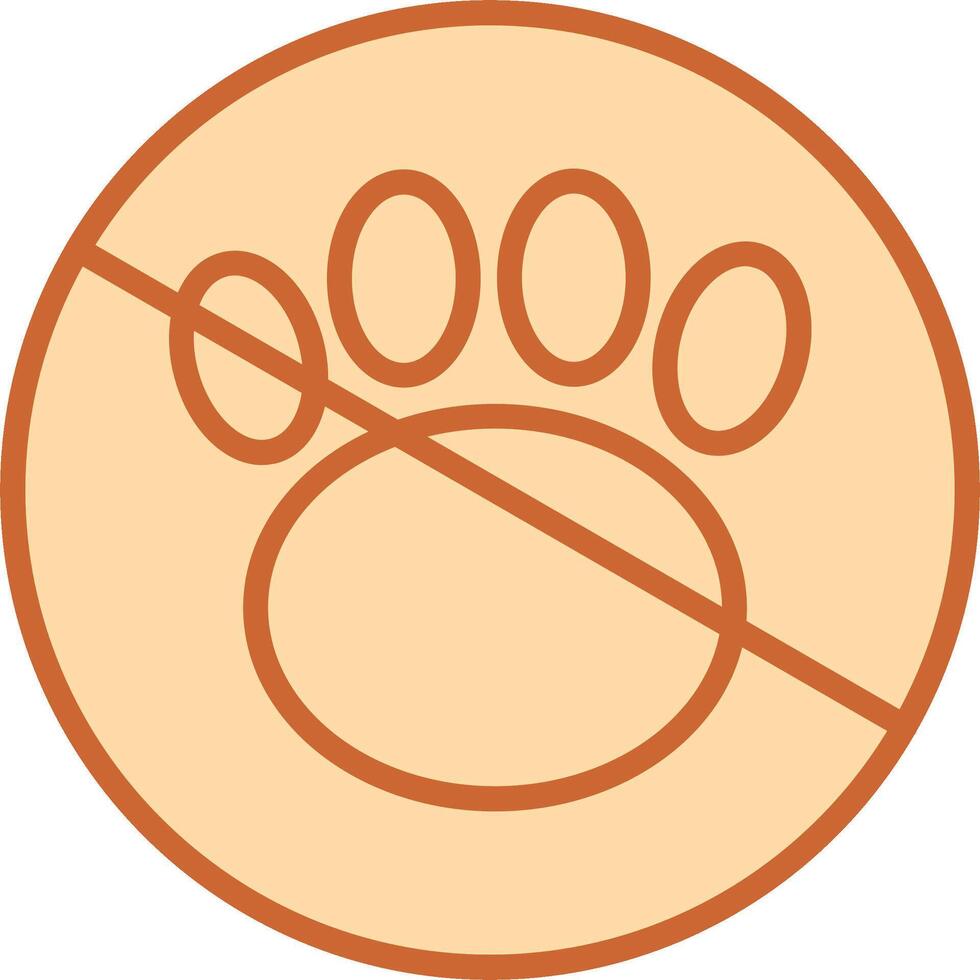 No Pets Vector Icon