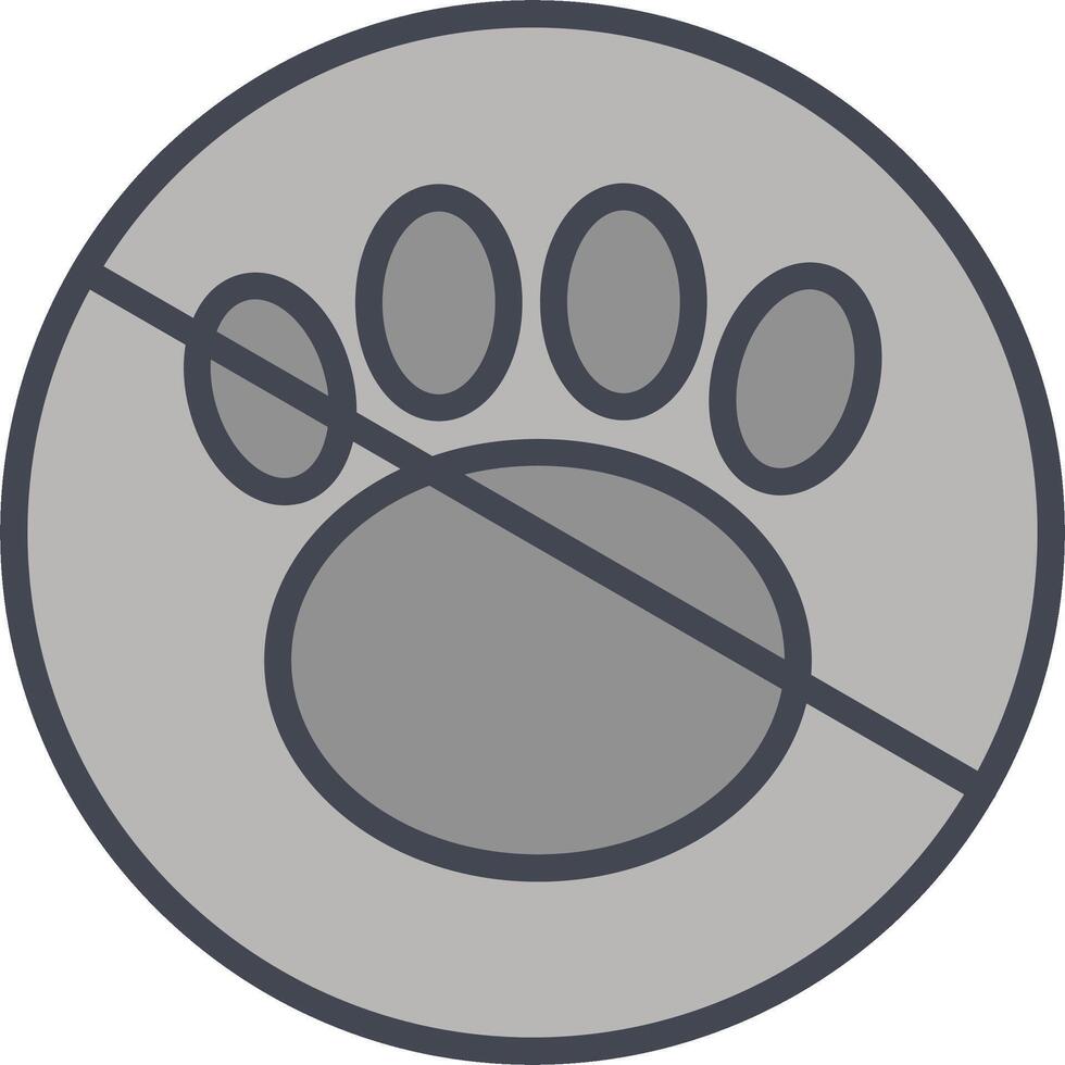 No Pets Vector Icon