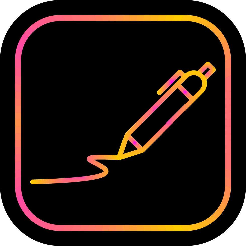 Draw Curve Vector Icon