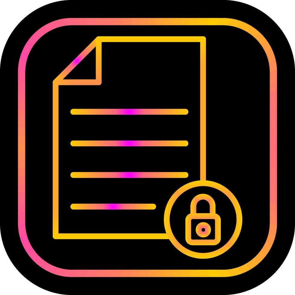 Private Document Vector Icon