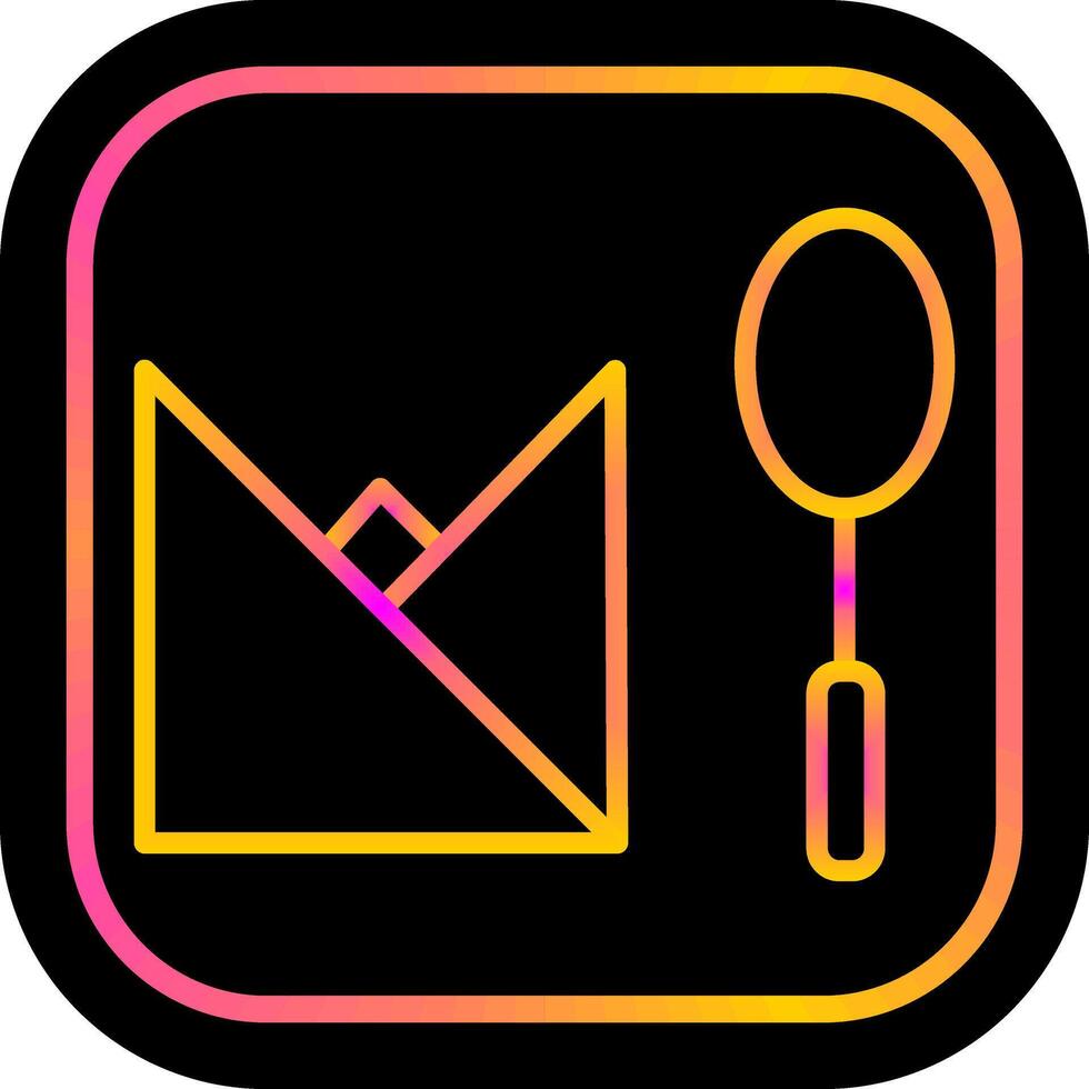 Spoon and Napkin Vector Icon