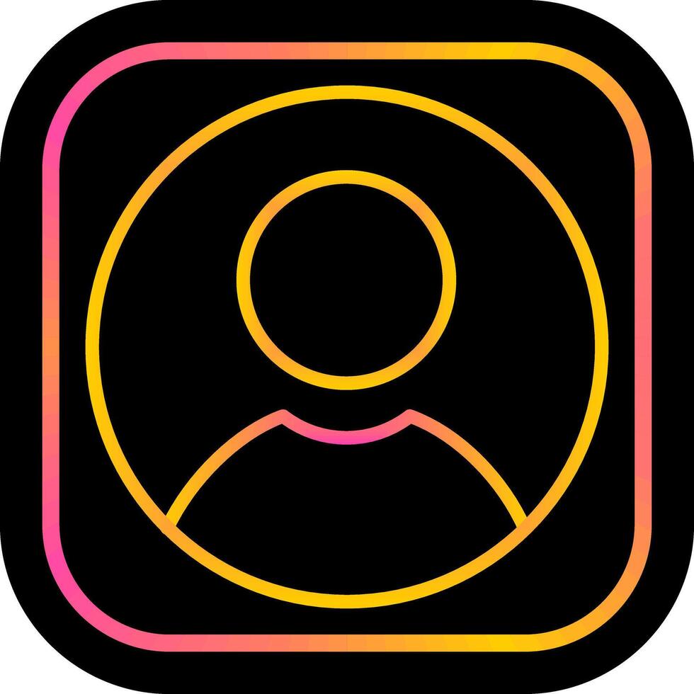 Male Profile Vector Icon