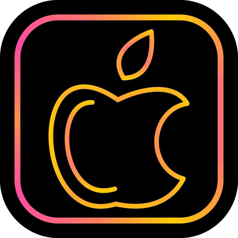 manzana logo vector icono