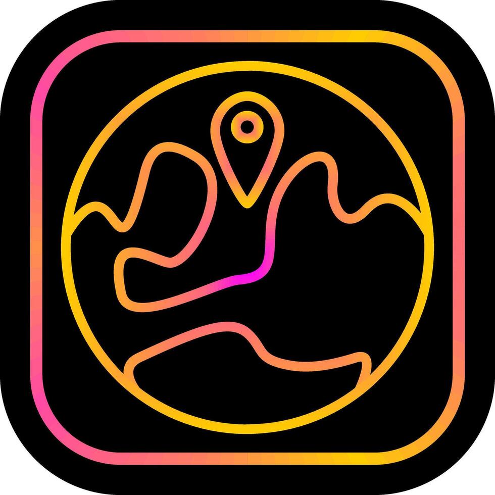 Locate on Earth Vector Icon