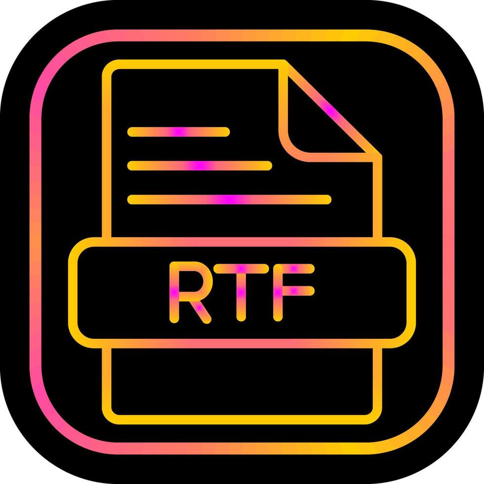 RTF Vector Icon