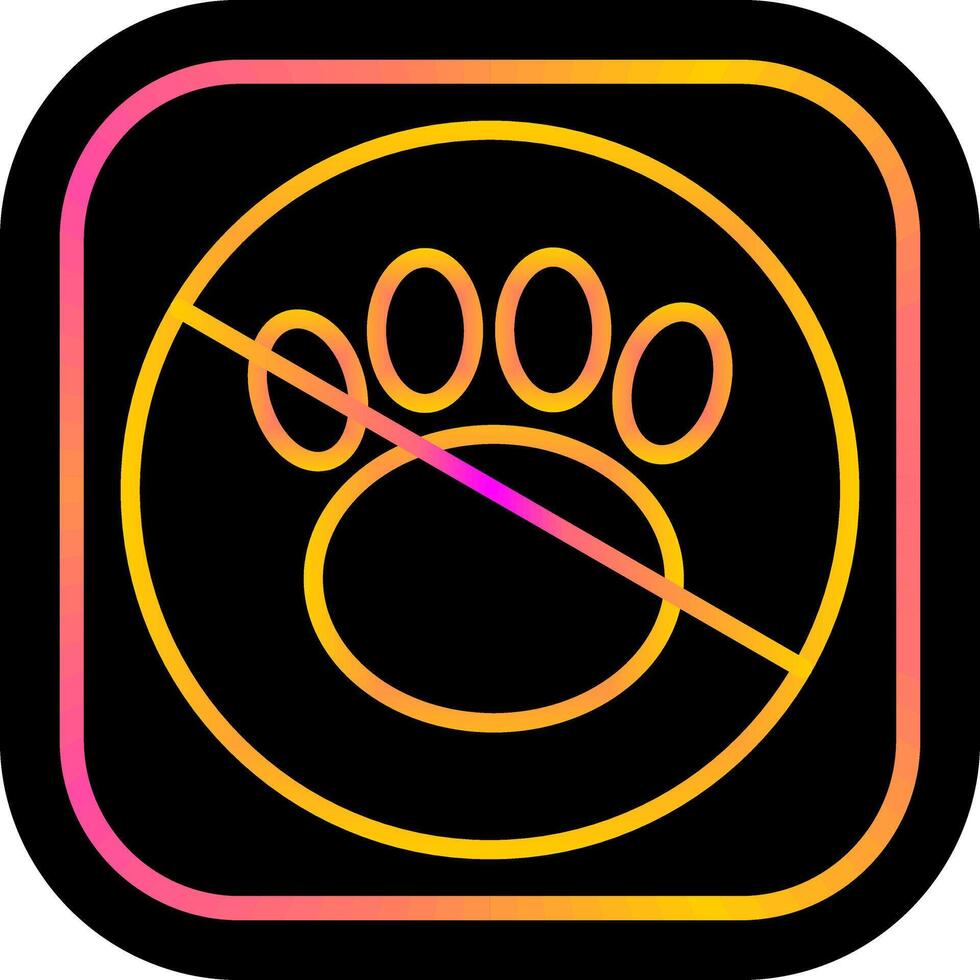 No Pets Vector Icon