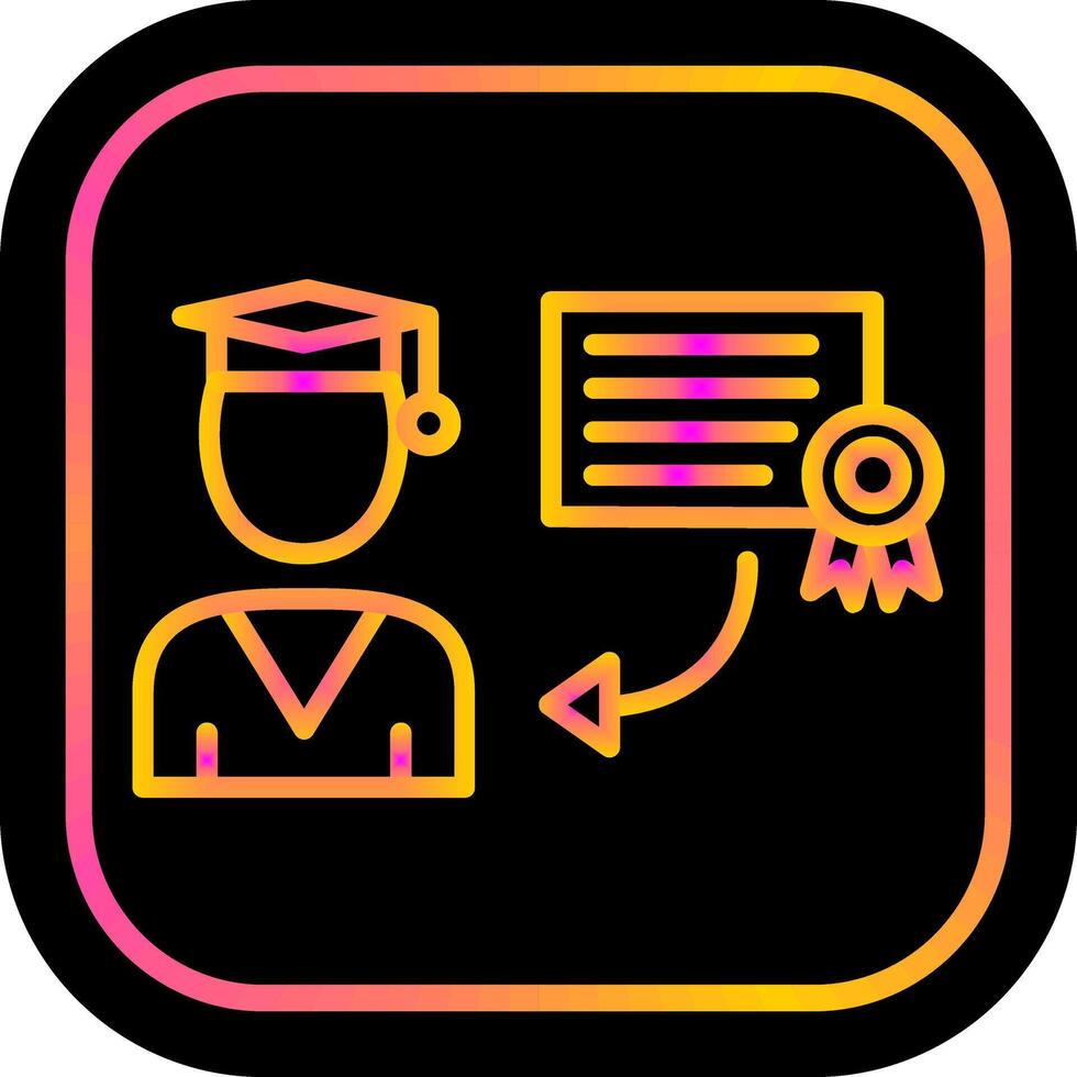 Receiving Degree Vector Icon