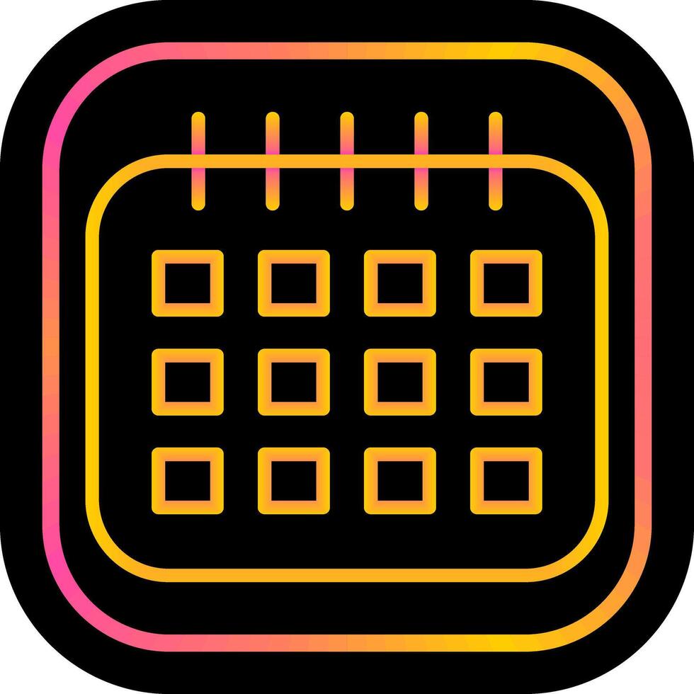 Marked Calendar Vector Icon