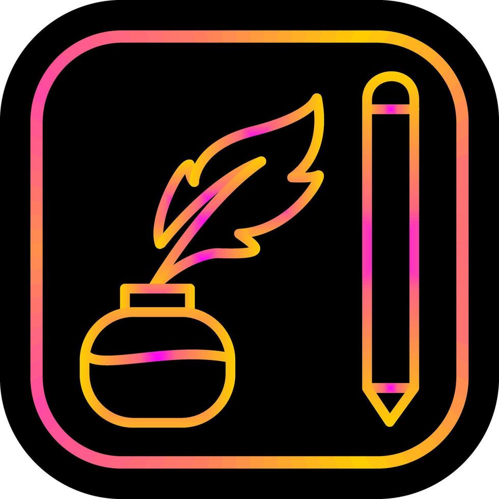 Writing Equipment Vector Icon