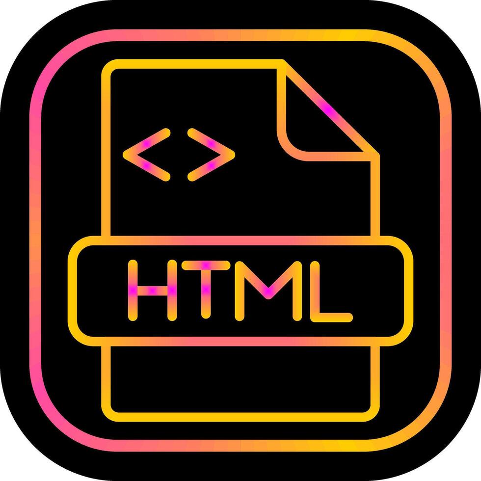 icono de vector html