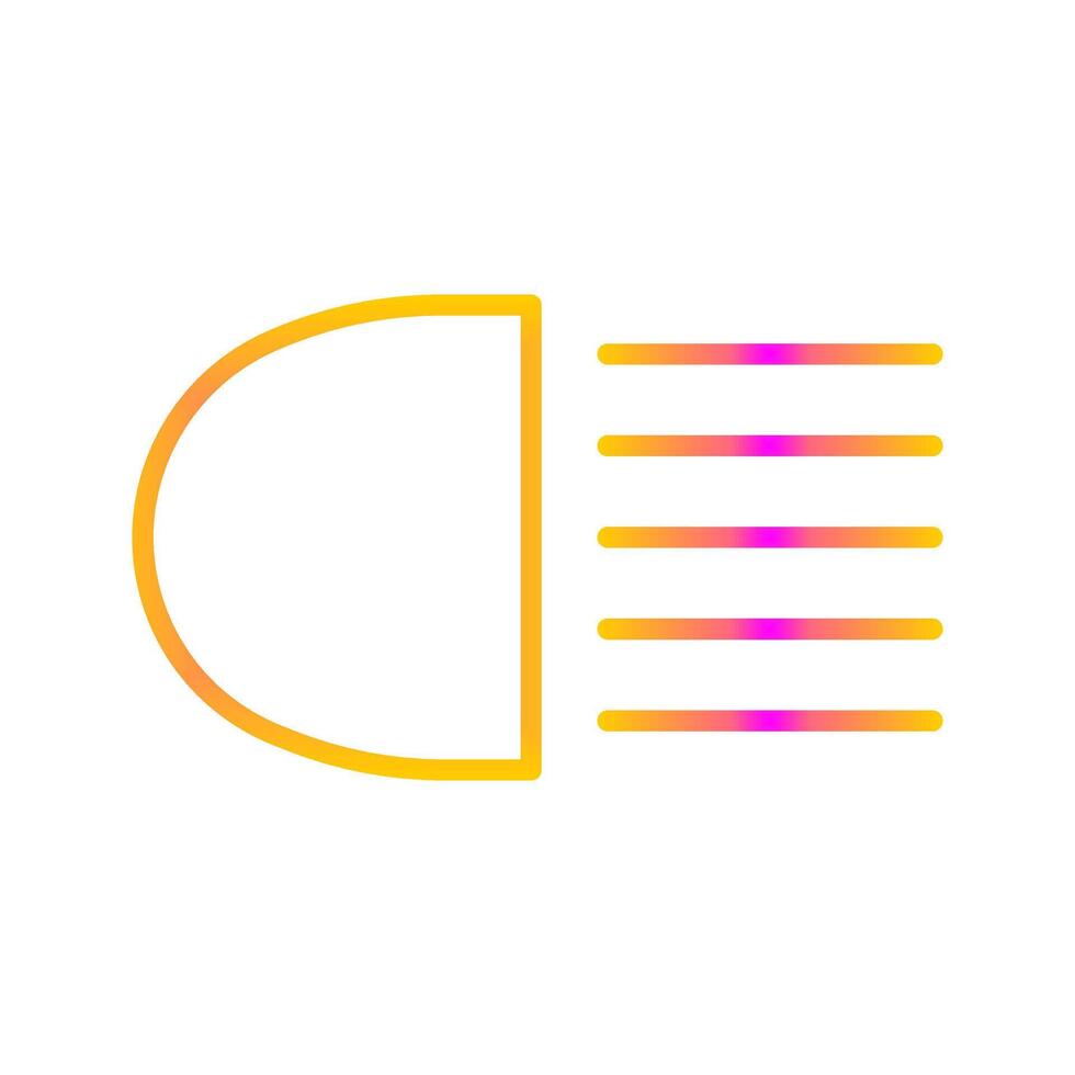 Headlight Vector Icon