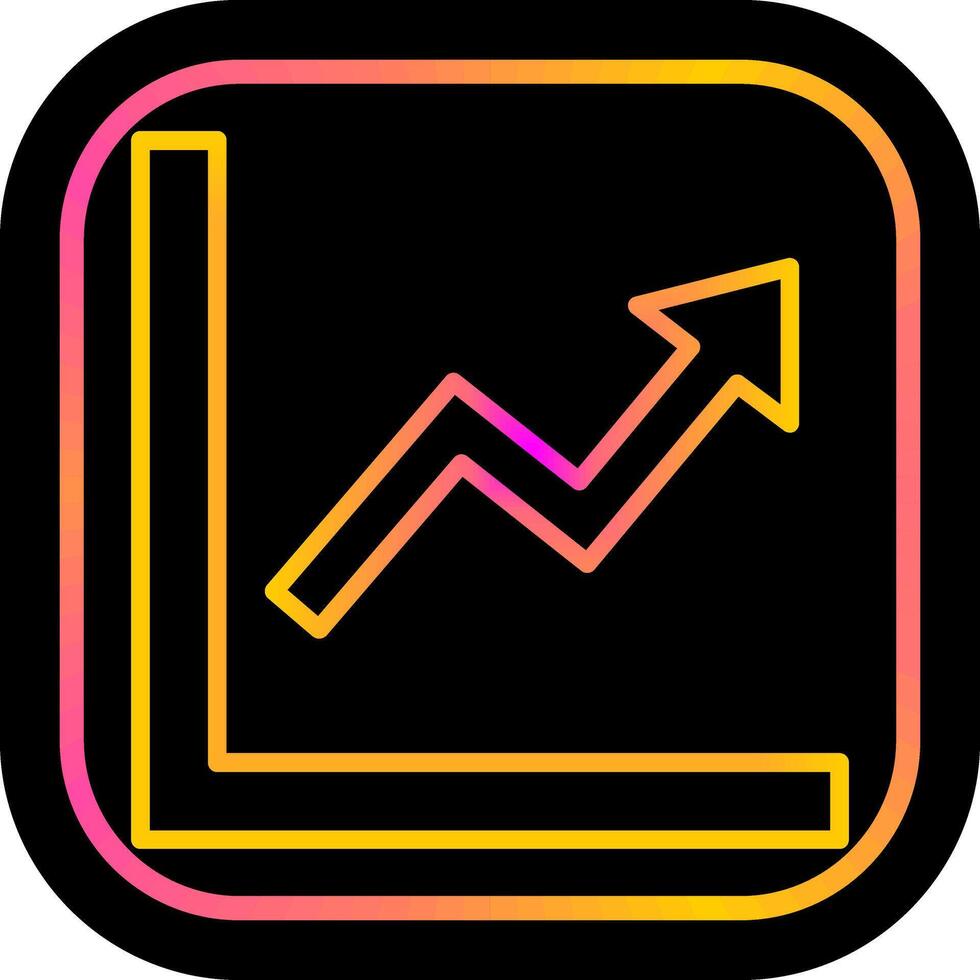 Graph Up Vector Icon