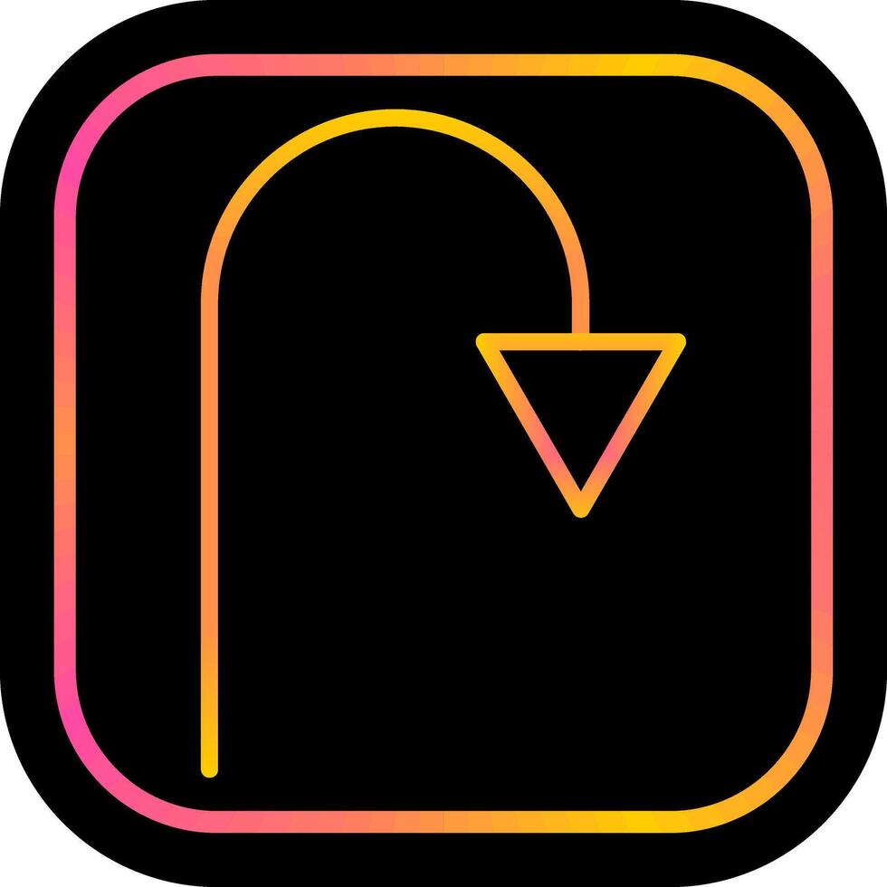 Arrow Pointing Down Vector Icon