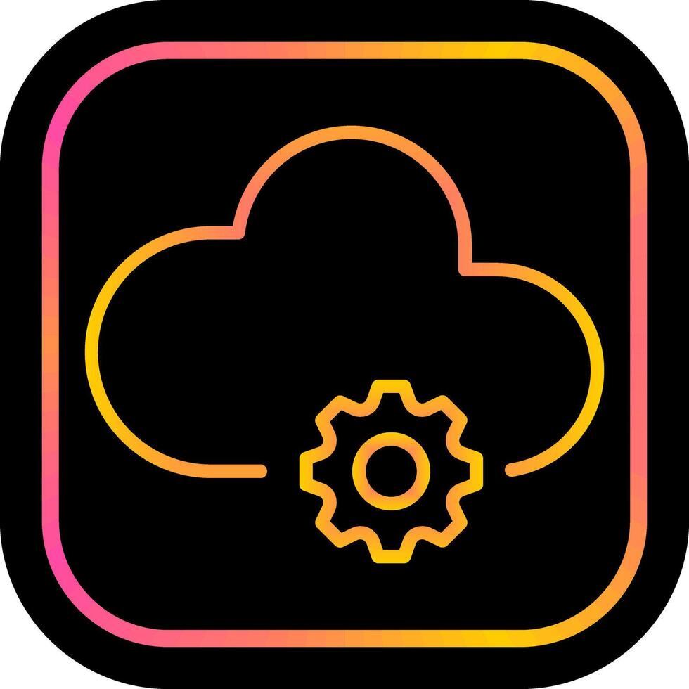 Cloud Computing Vector Icon