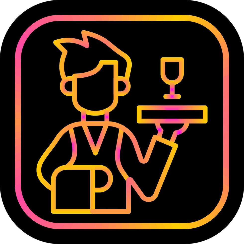 Waiter Vector Icon